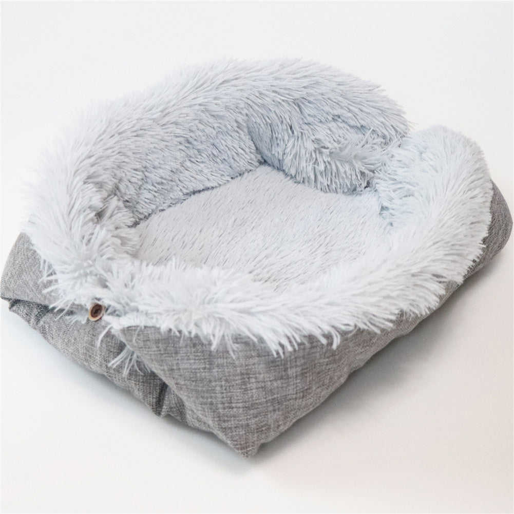 velvet cat bed