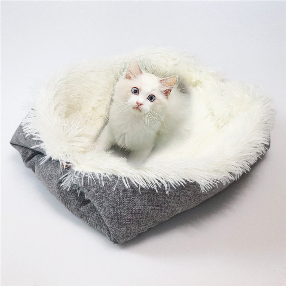 velvet cat bed