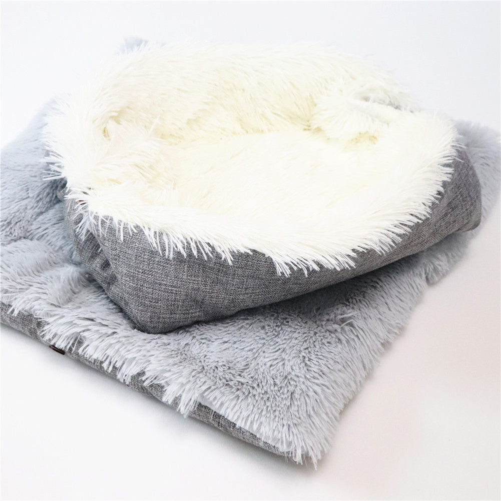 velvet cat bed