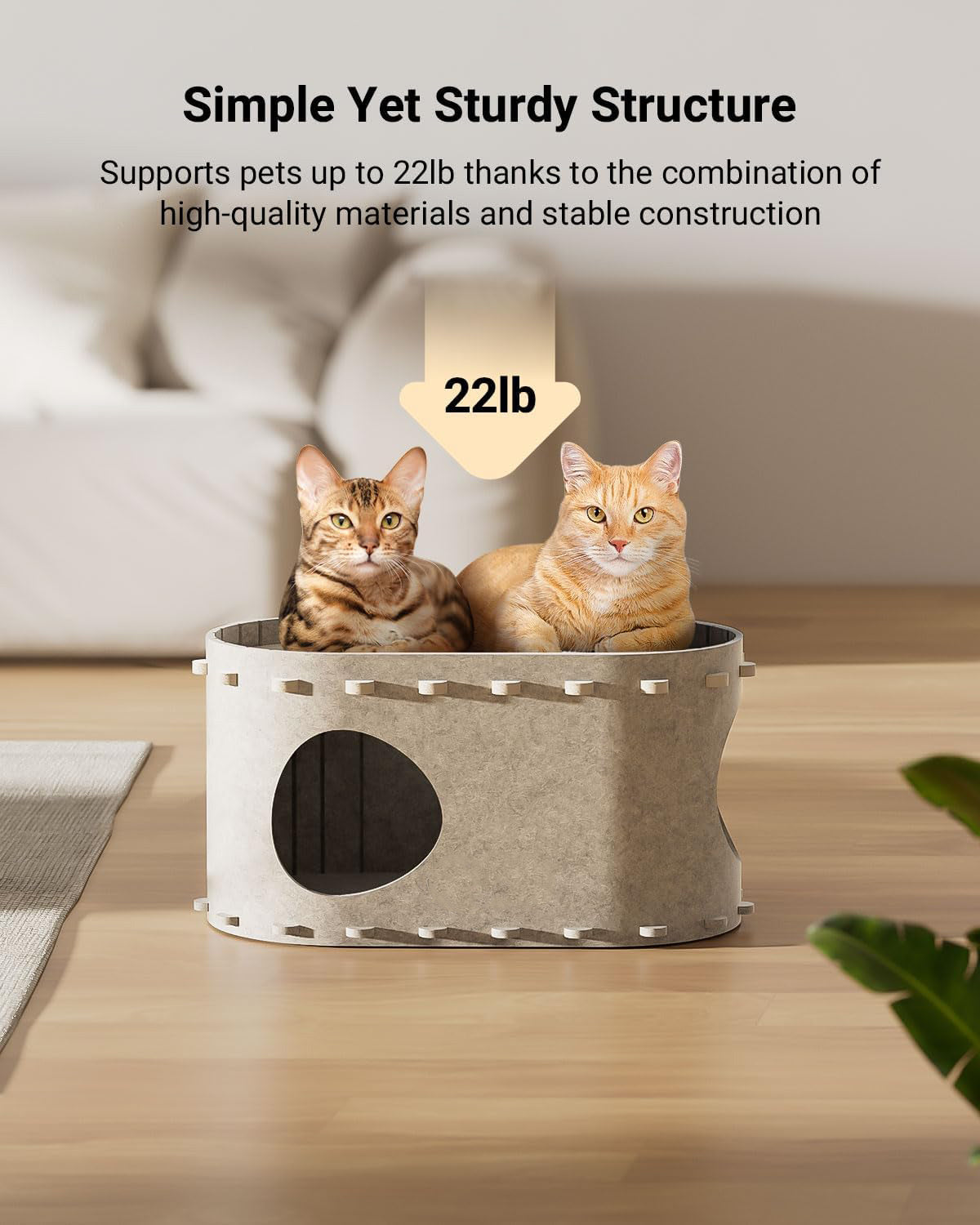 Cat Bed Cave For Multiple Scratch Resistant